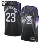 Maillot NBA Utah Jazz Lauri Markkanen Jordan 2025-26 Statement Edition Noir Swingman - Enfant